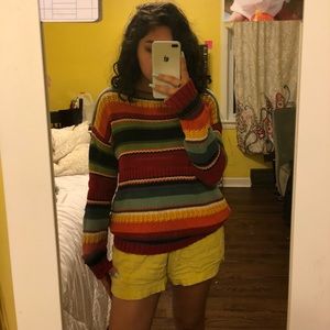 Pull over knitted sweater